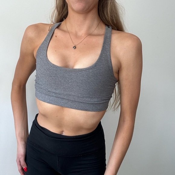 Gray Lululemon Sports Bra - Picture 1 of 3